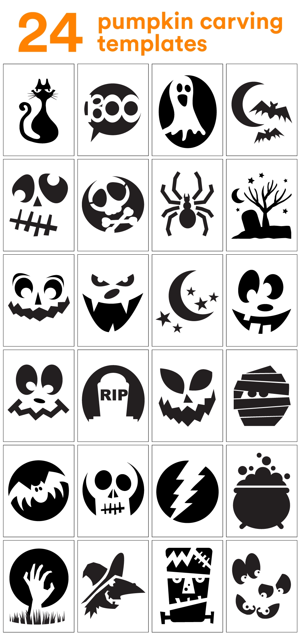 How To Carve The Coolest Pumpkin On The Block (Carving Stencils for Free Printable Pumpkin Stencils