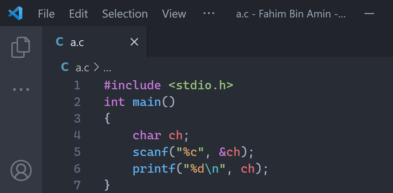 How To Get The Ascii Value Of Any Character With One Line Of Code with Howcheck For Printable Characters In A String C