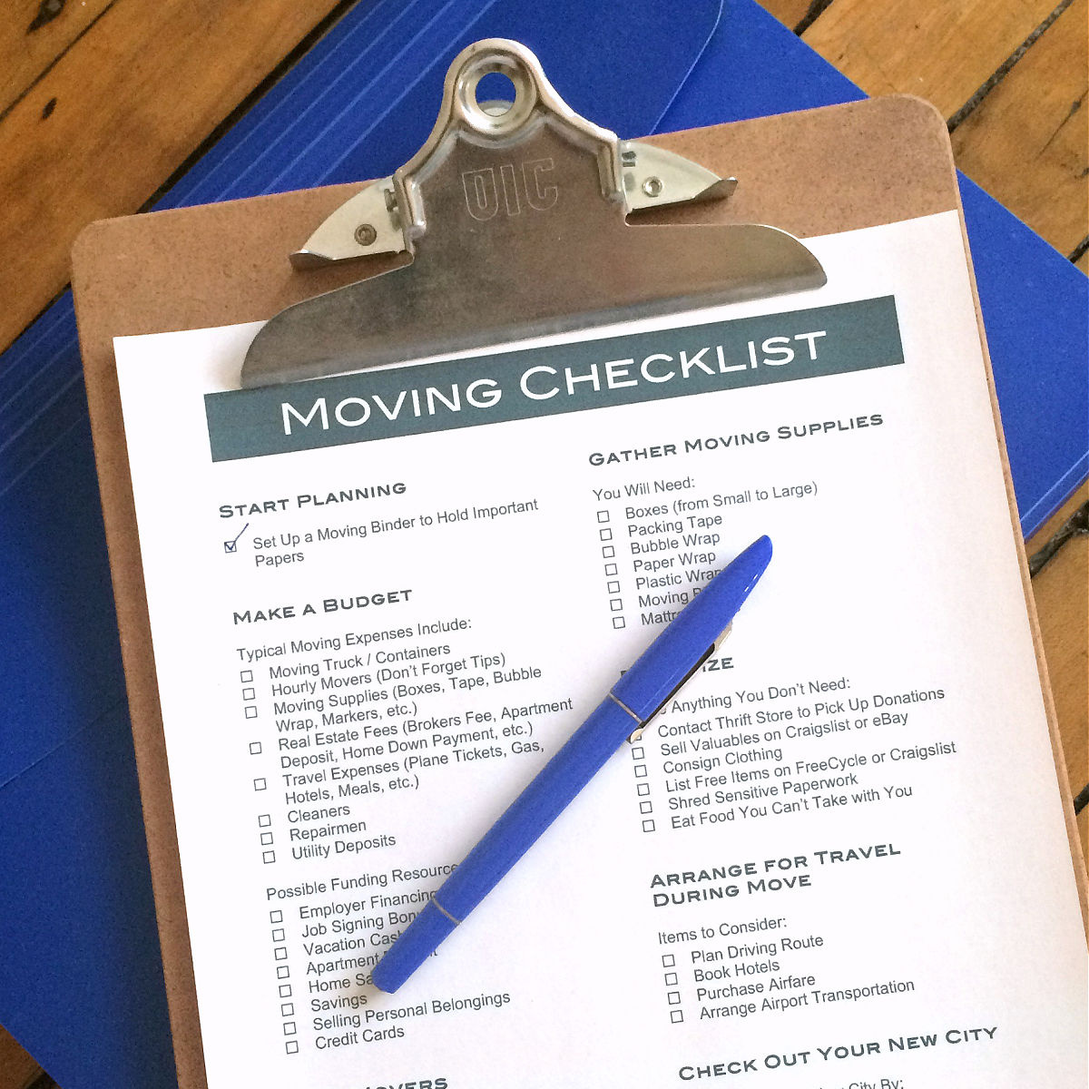 How To Plan A Big Move (+ Free Moving Checklist) | Hello Little Home with Printable Movingdo List