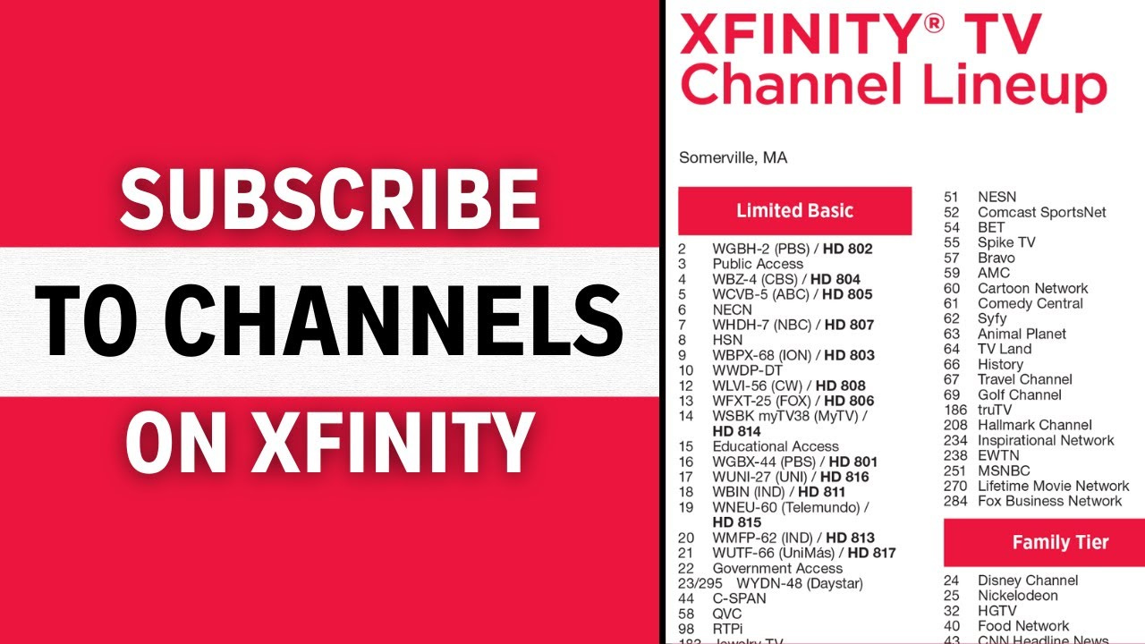 How To Subscribe Channel On Xfinity | Xfinity Subscriptions 2024 inside Xfinity Channel Lineup Printable 2024