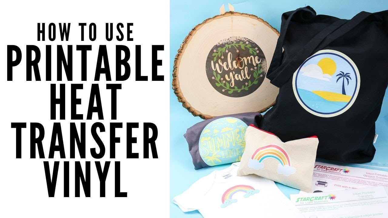 How To Use Printable Heat Transfer Vinyl with Printable Heat Transfer Vinyl