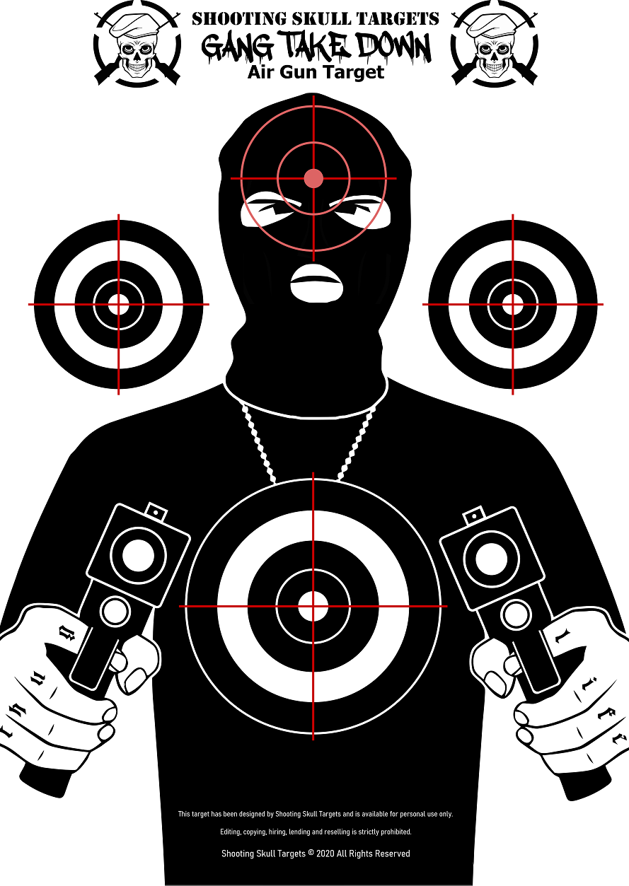 Human Style Targets – Shooting Skull Targets in Printable Targets For Shooting Practice