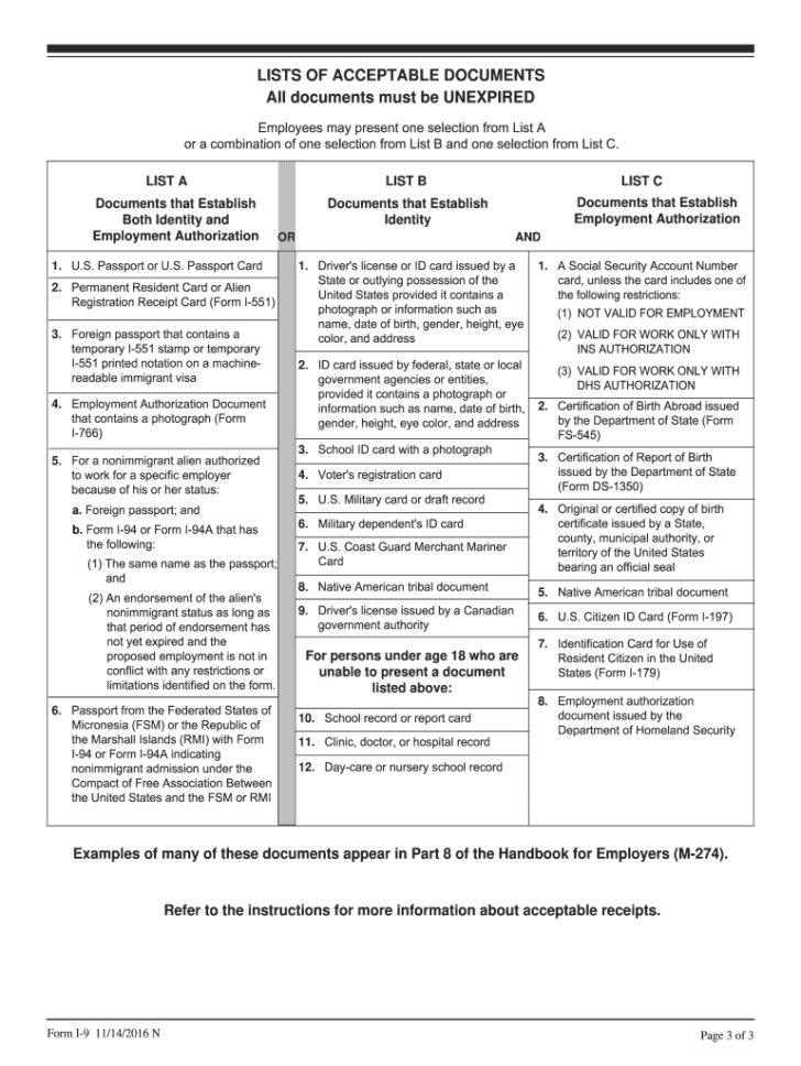 I 9 Form Printable