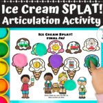 Ice Cream Splat Mats Printable Articulation Speech Therapy Smash Inside Summer Speech Therapy Splat Mat Printable