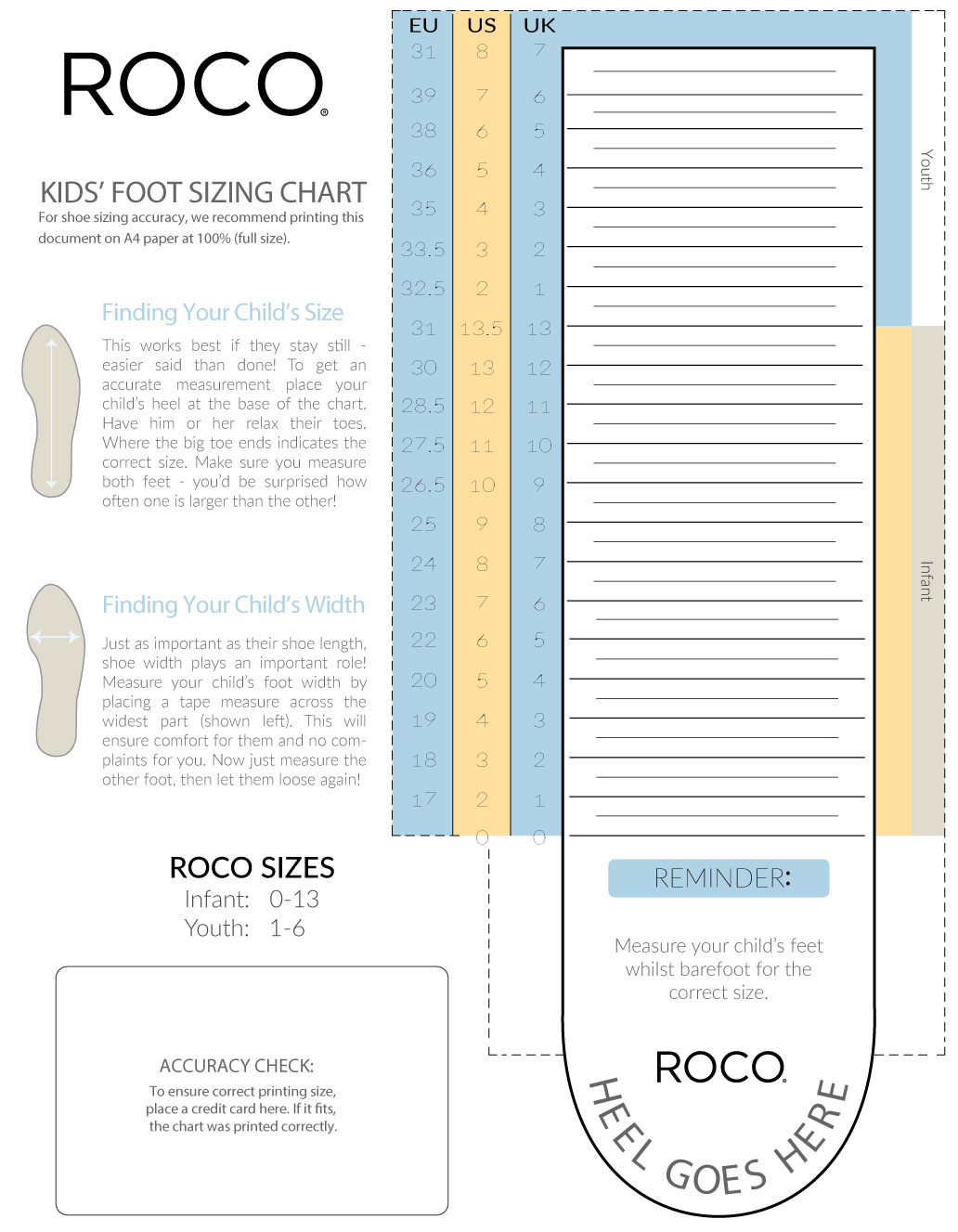 Infographic | The Easiest Way To Measure Your Child&amp;#039;S Shoe Size within Kids Shoe Sizer Template Printable Shoe Size Chart For Adults