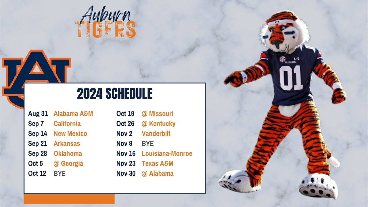 Inside Look: Auburn&amp;#039;S 2024 Sec Schedule Preview | The Fan Attic pertaining to Auburn Football Schedule 2024 Printable