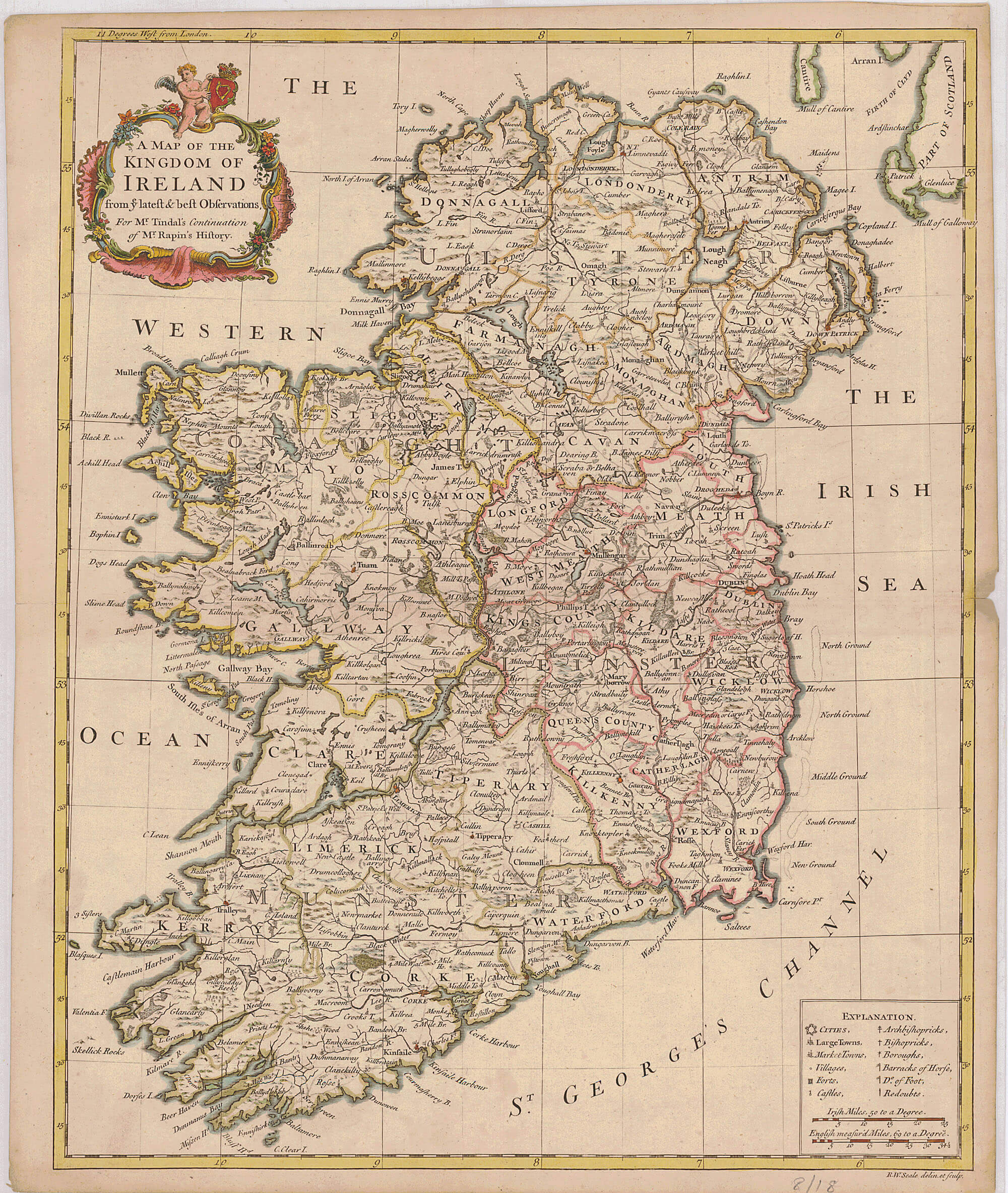 Ireland-1801-1900 – L Brown Collection within Printable Ireland Map 1900