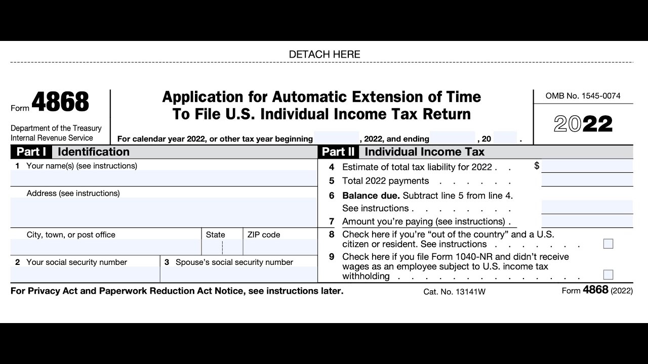 Irs Form 4868 Walkthrough - Archived Copy - Read Comments Only with regard to Printable Irs Form 4868