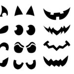 Jack O' Lantern Shirt Stencils   Craftbuds With Regard To Jack O Lantern Faces Printable