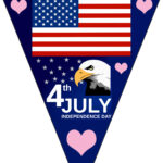 July Fourth Bunting: Flag And Eagle   Rooftop Post Printables In Printable 4th Of July Eagle Stencils