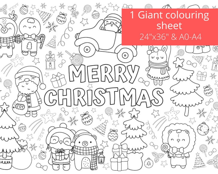 Christmas Color Sheets Printables