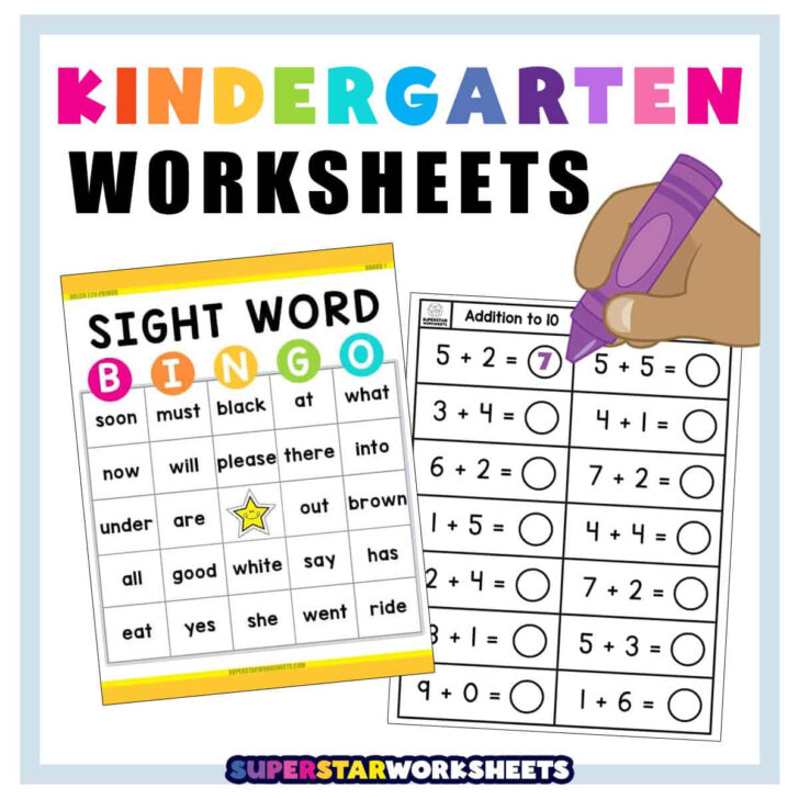 Printable Worksheets For Kg