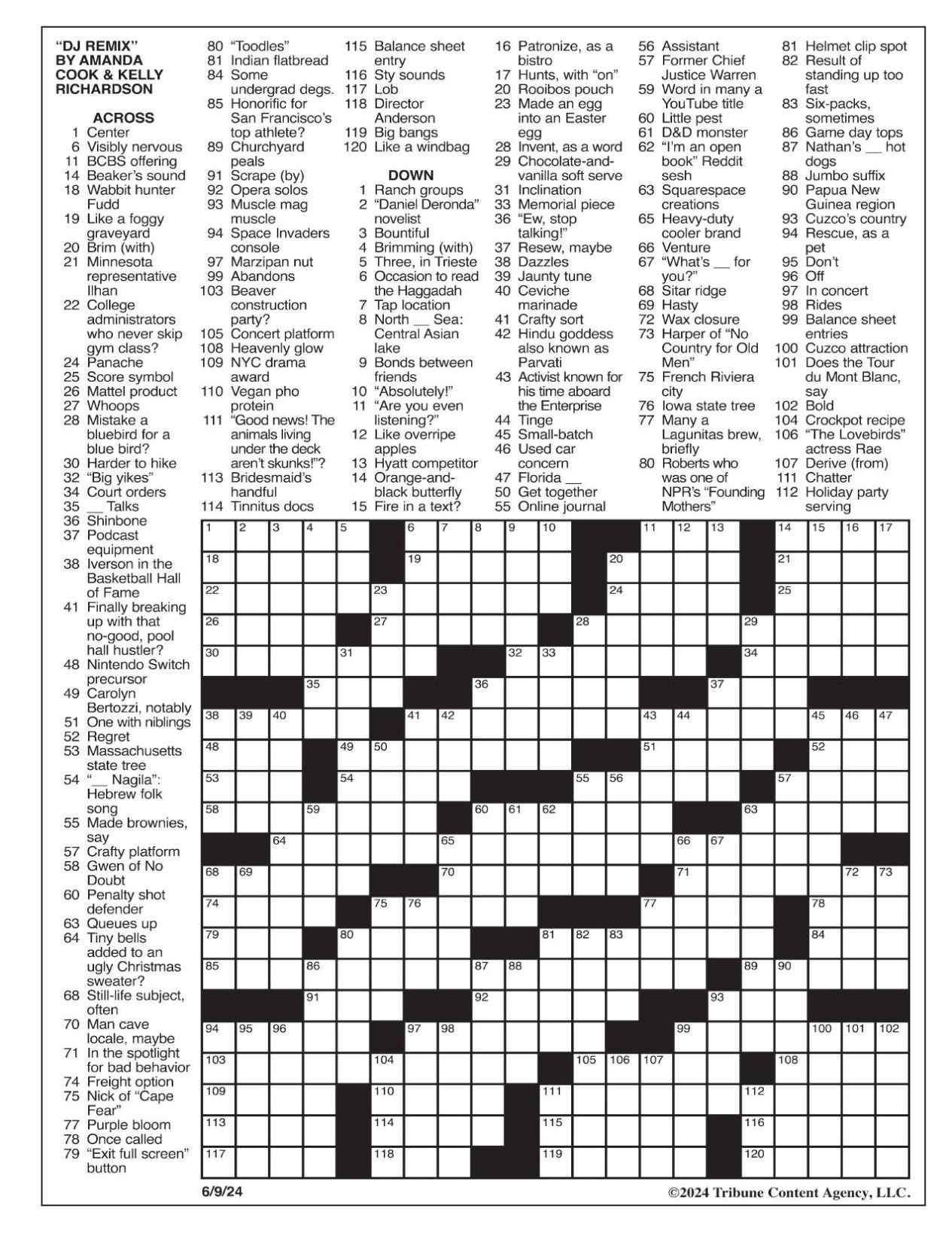 La Times Crossword: June 9, 2024 | Crosswords | Yakimaherald with Printable Crossword Puzzles La Times