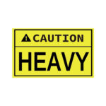 Labels Stickers Caution Label Shipping Heavy Moving Warning Packing Sign  Handling Pallet Box Sticker Fragile Do Not Touch Handle Inside Printable Heavy Package Sticker