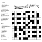 Large Print Easy Crossword Puzzles   10 Free Pdf Printables In Printable Puzzles For Adults