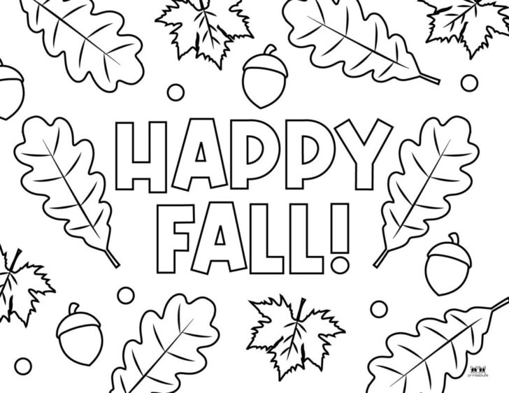 Fall Color Sheets Printable