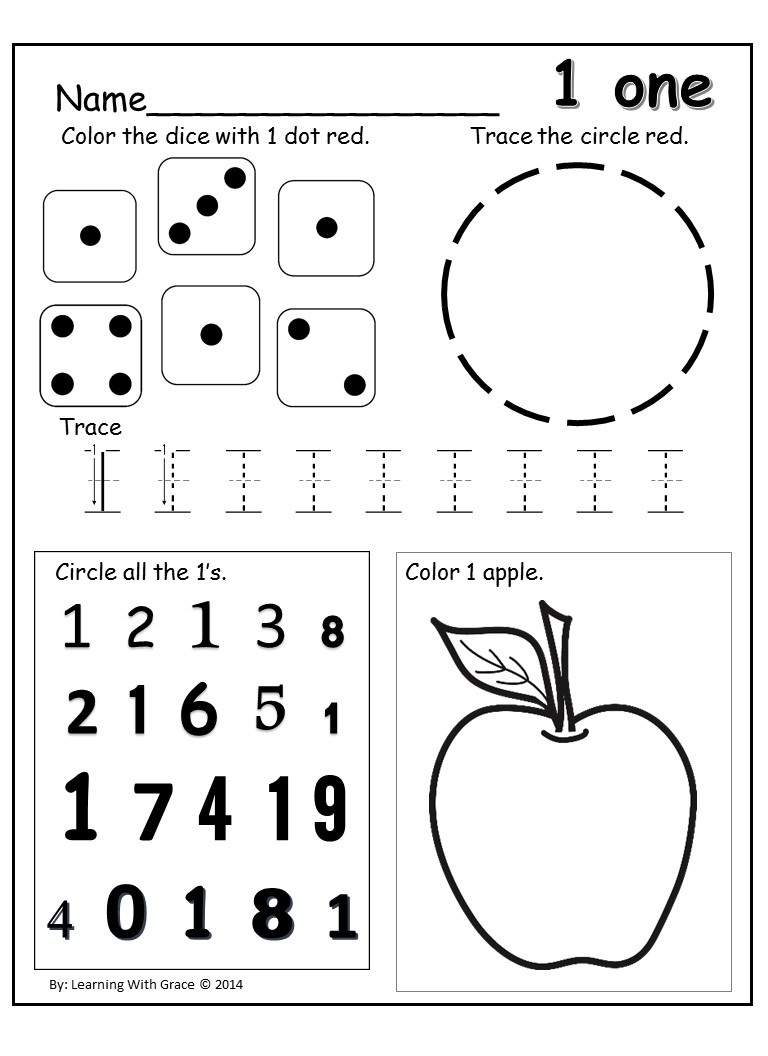 Learning Numbers 1 – 12 Worksheets And Flash Cards | Queen Of The for K-12 Free Printable Worksheets