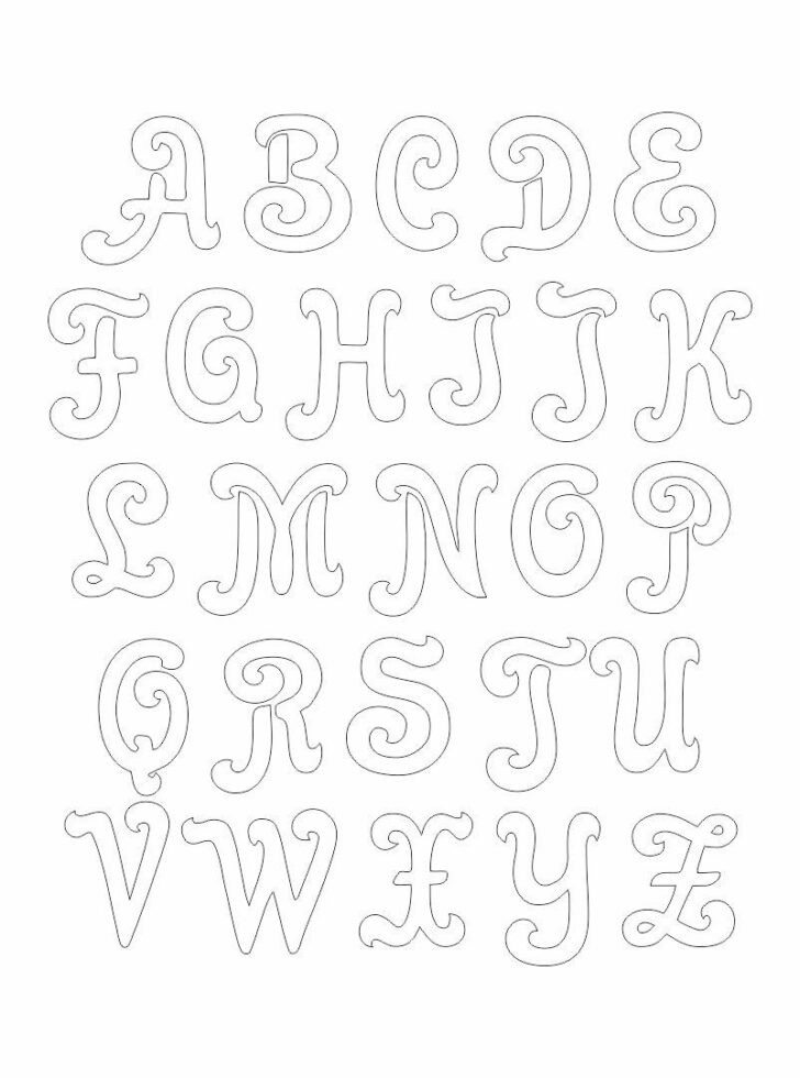 Printable Letter Stencil Templates