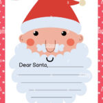 Letter To Santa Claus A4 Template With Cute Christmas Character inside Printable Wish ListSanta Claus