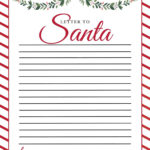 Letter To Santa Template   Free Printable Dear Santa Letters Regarding Template Letter For Santa Printable