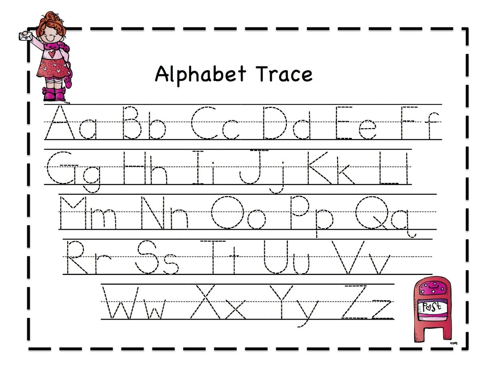 Letter Tracing Sheets Printable | Activity Shelter within Printable Letters of the AlphabetTrace