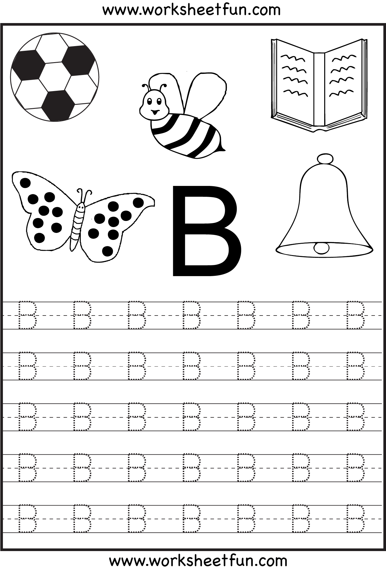 Letter Tracing Worksheets For Kindergarten – Capital Letters with Free Printable Preschool Worksheets Tracing Letters