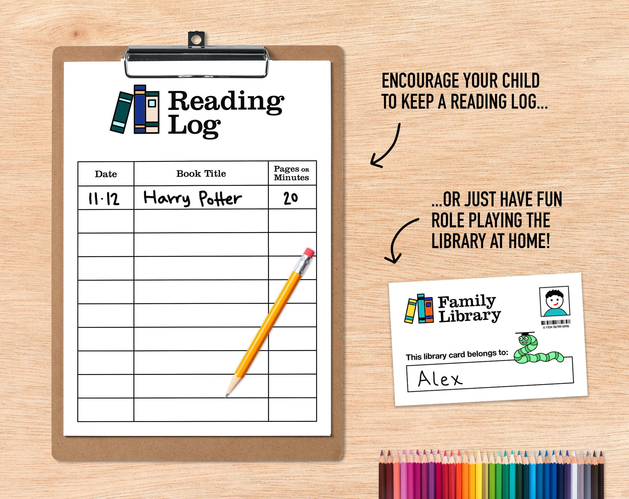 Library Role Play Printable Activity, Pretend Library Card &amp;amp; Home for Free Printable Library Cards Kids Free Play