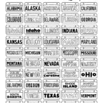 License Plate Game Printable — Blog — Jessie Steury Throughout License Plate Game Printable