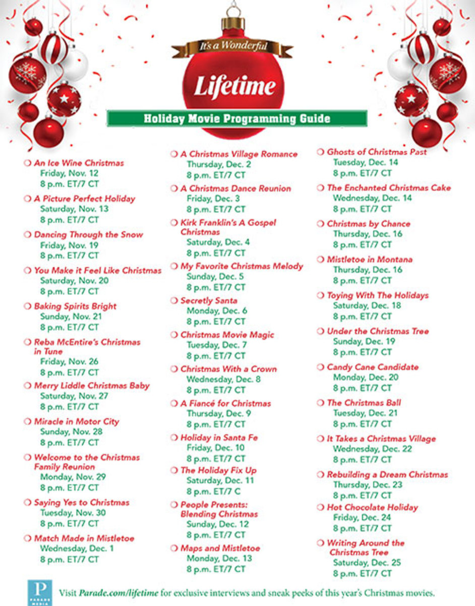 Lifetime Christmas Movies Schedule (2021): List, Times, How To throughout Lifetime Christmas Movies 2024 Printable List