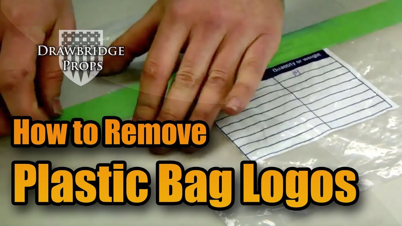 Logo Removal - How To Remove Graphics From Plastic Bags with Printable Stickers That Can Easily Be Removed From Plastic