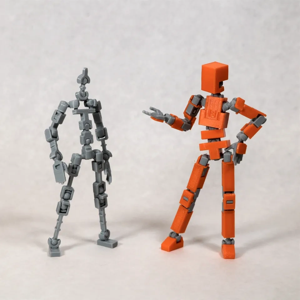 Lucky 13 Printable Jointed Figuresoozafone | Download Free Stl with regard to 3D Printable Posable Robot Figure