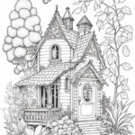 Magical House Coloring Page | Free Adult Coloring Pages | Designs With Regard To Colouring Printables For Adults