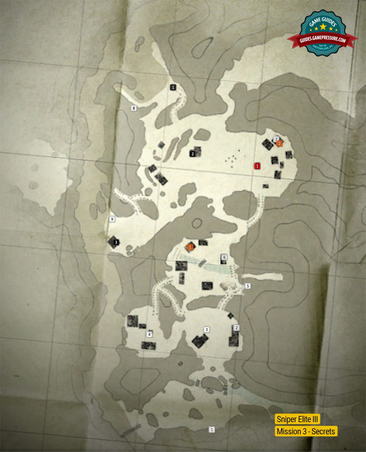 Map Of Collectibles In The Third Mission | Collectibles - Mission with Sniper Elite 3 Collectibles Locations Printable