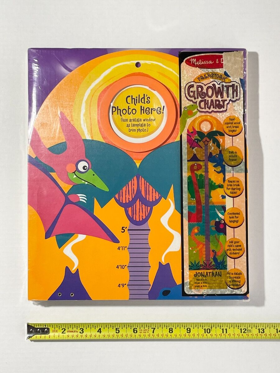 Melissa &amp;amp; Doug Prehistoric Growth Height Chart Measure Wall Hand pertaining to Printable Growth Chart For Wall Free Melissa And Doug