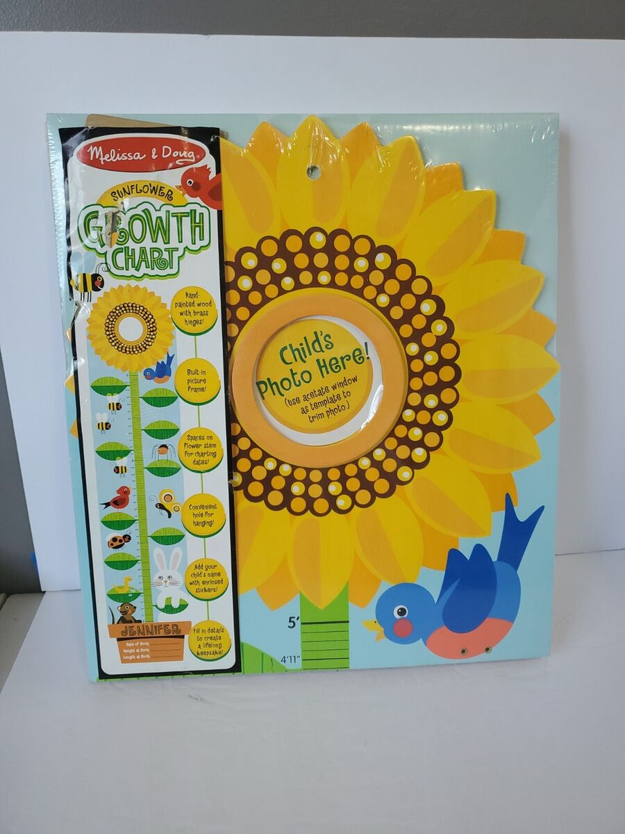 Melissa &amp;amp; Doug Sunflower Growth Height Chart Measure Wall Hand in Printable Growth Chart For Wall Free Melissa And Doug