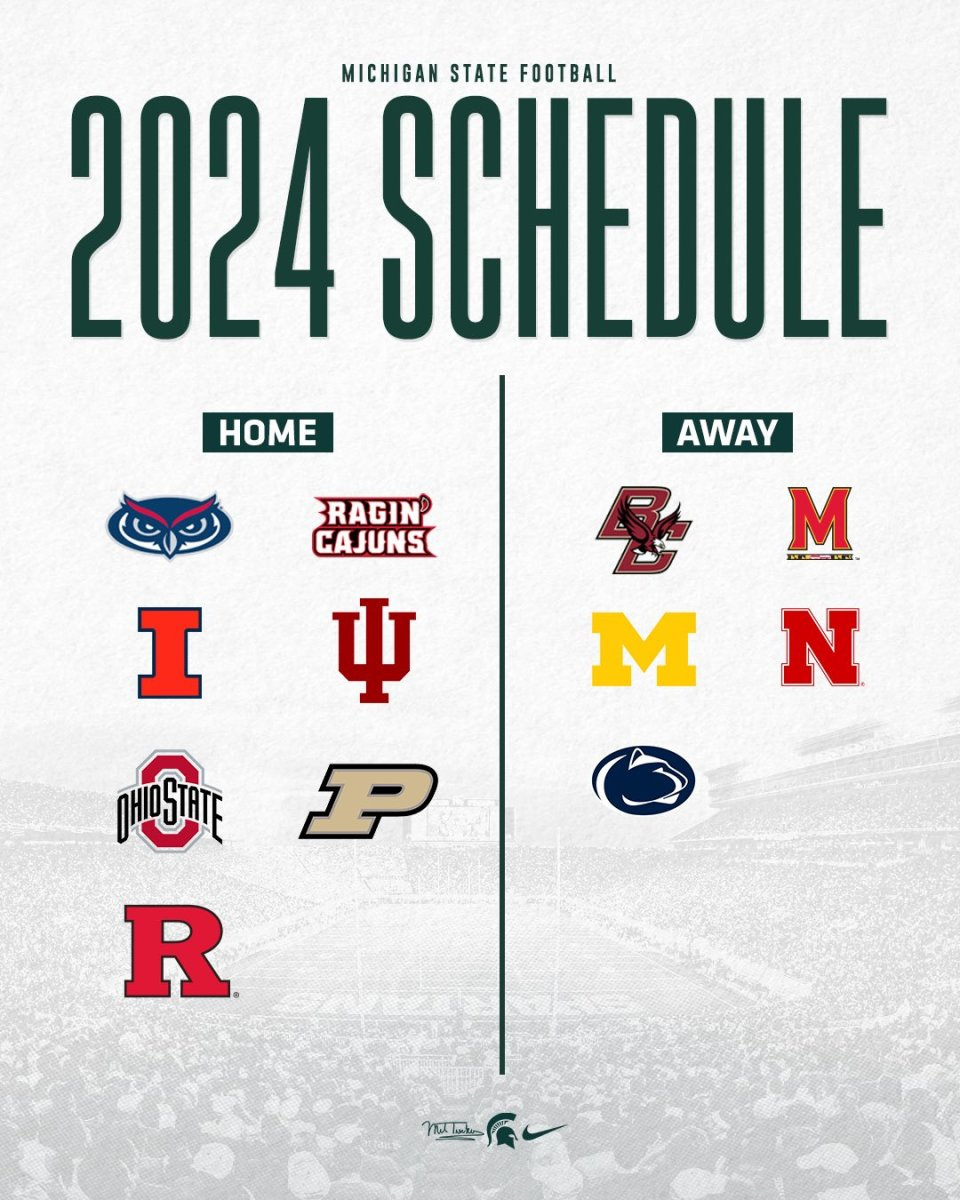 Michigan State Football&amp;#039;S 2024, 2025 Big Ten Conference Opponents for Michigan Football Schedule 2024 Printable