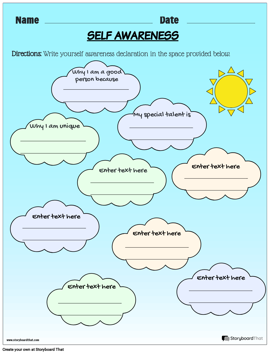 Mindfulness Worksheets — Examples &amp;amp; Ideas | Storyboardthat inside Good Mindfulness Exercises For 6 Year Olds Printables For Parents