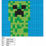 Minecraft Colornumber   Coloring Squared Within Minecraft Printablescolor