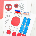 Mix And Match Superhero Craft (& Printable Superhero Template Within Superhero Cut And Paste Activities Printable