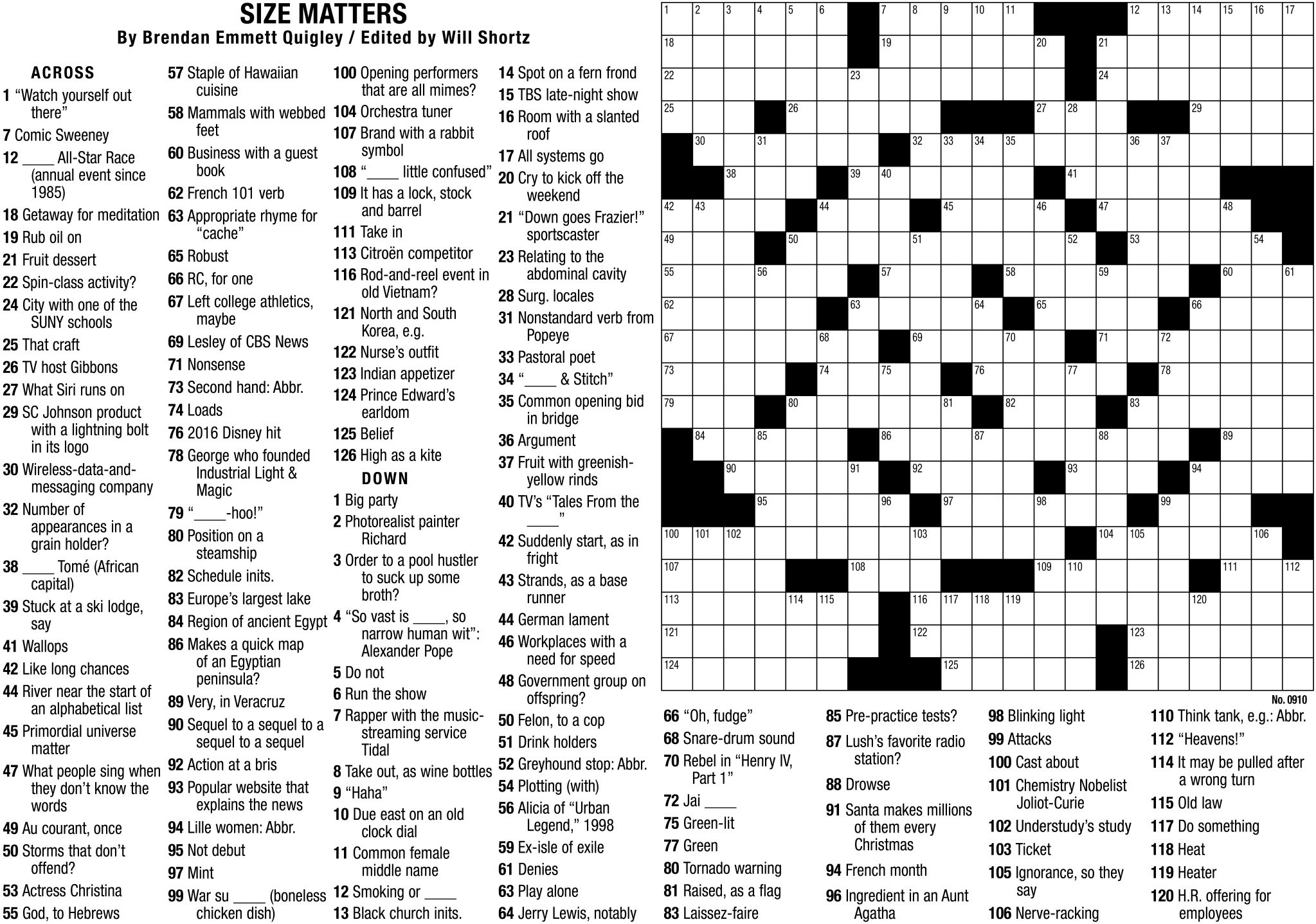 New York Times Crossword Puzzle inside New York Times Crossword Puzzle Printable