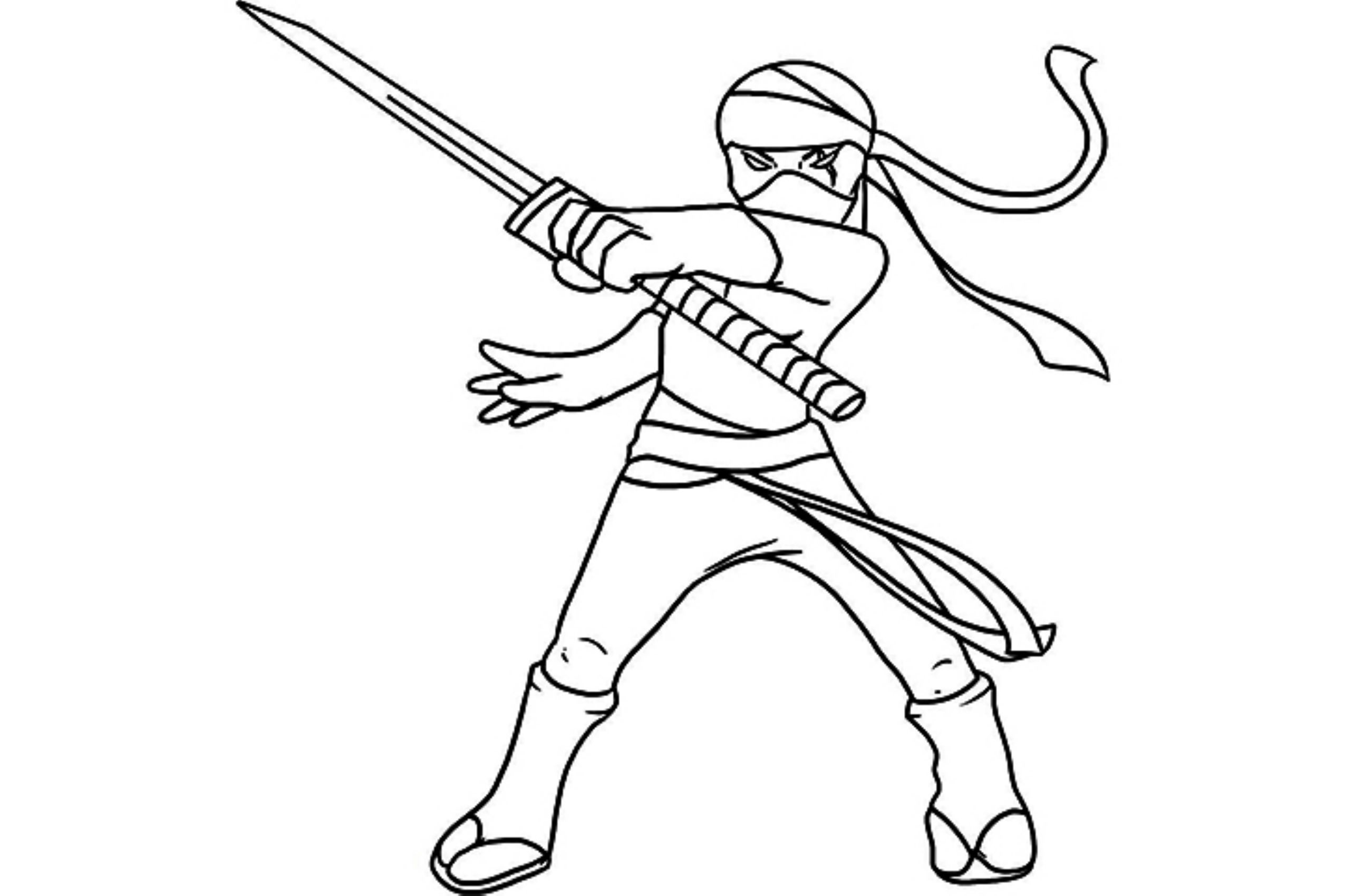 Ninja Coloring Pages with regard to Ninja Printables Coloring Sheets