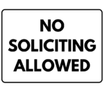 No Soliciting Sign: Printable Templates (Free Pdf Downloads) Within No Solicitors Sign Printable