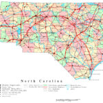 North Carolina Printable Map Within Printable Map Of North Carolina