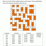 Number Fill In Puzzles Inside Printable Fill In Puzzles