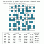 Number Fill In Puzzles Regarding Printable Fill In Puzzles