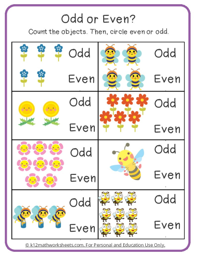 Odd And Even Numbers Worksheets within Even And Odd Printable