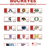 Ohio State Football 2024 Printable Schedule | Football Schedule | Team  Schedule | Big Ten Inside Ohio State Football Schedule 2024 2025 Printable