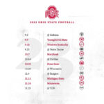 Ohio State Football On X: "The 2023 Ohio State Football Schedule Intended For Ohio State Football Schedule Printable