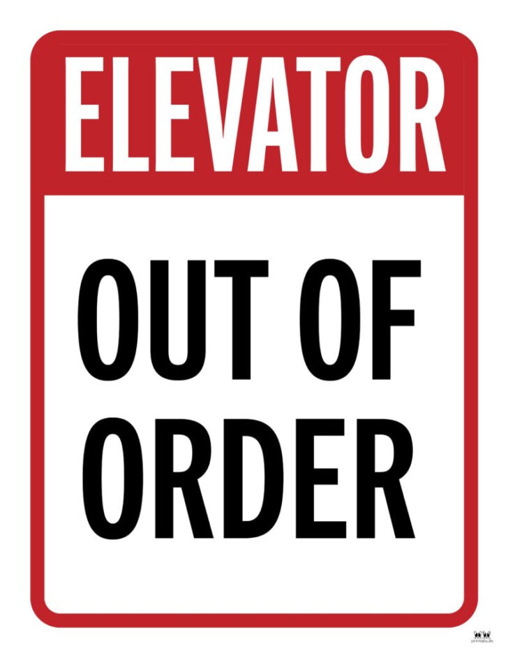 Out of Order Sign Printable