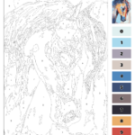 Paintnumber Sheets   10 Free Pdf Printables | Printablee Within Painting Paint By Numbers Printable